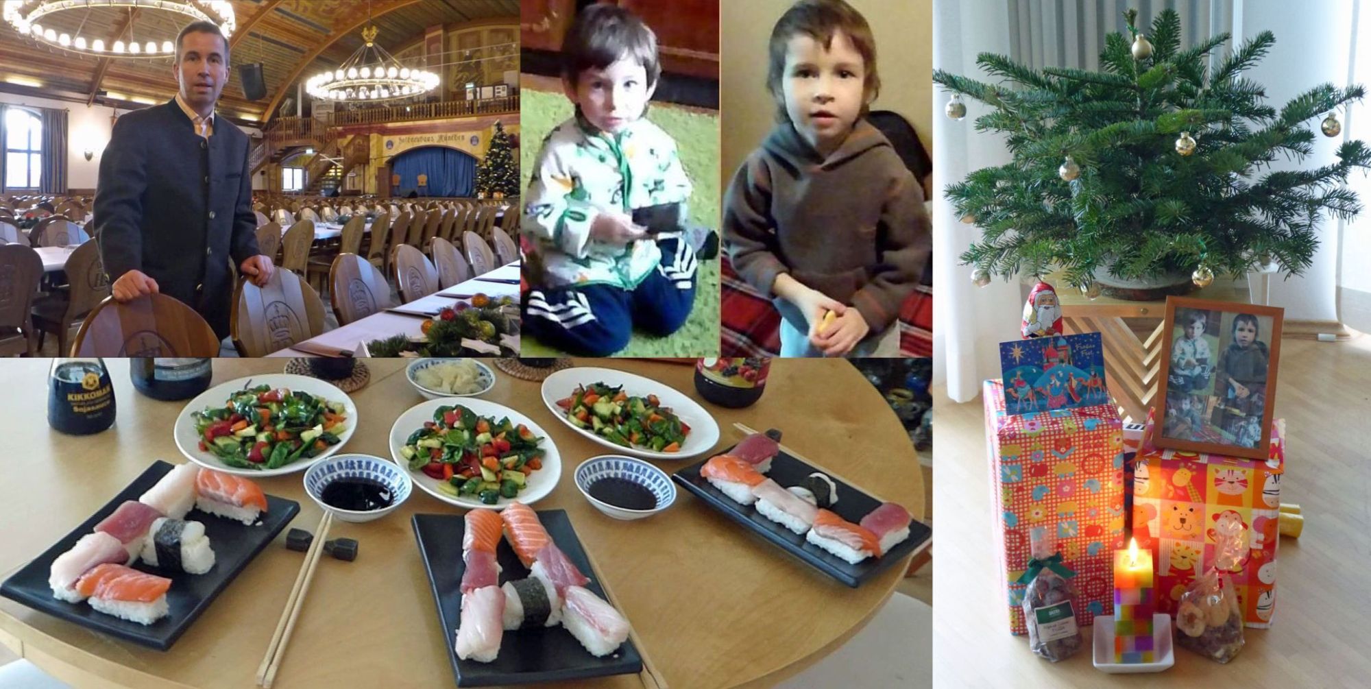 Heiligabend in M&uuml;nchen &ndash; mit &sbquo;Dinner for one&lsquo; zu Ehren von Emil und Elias