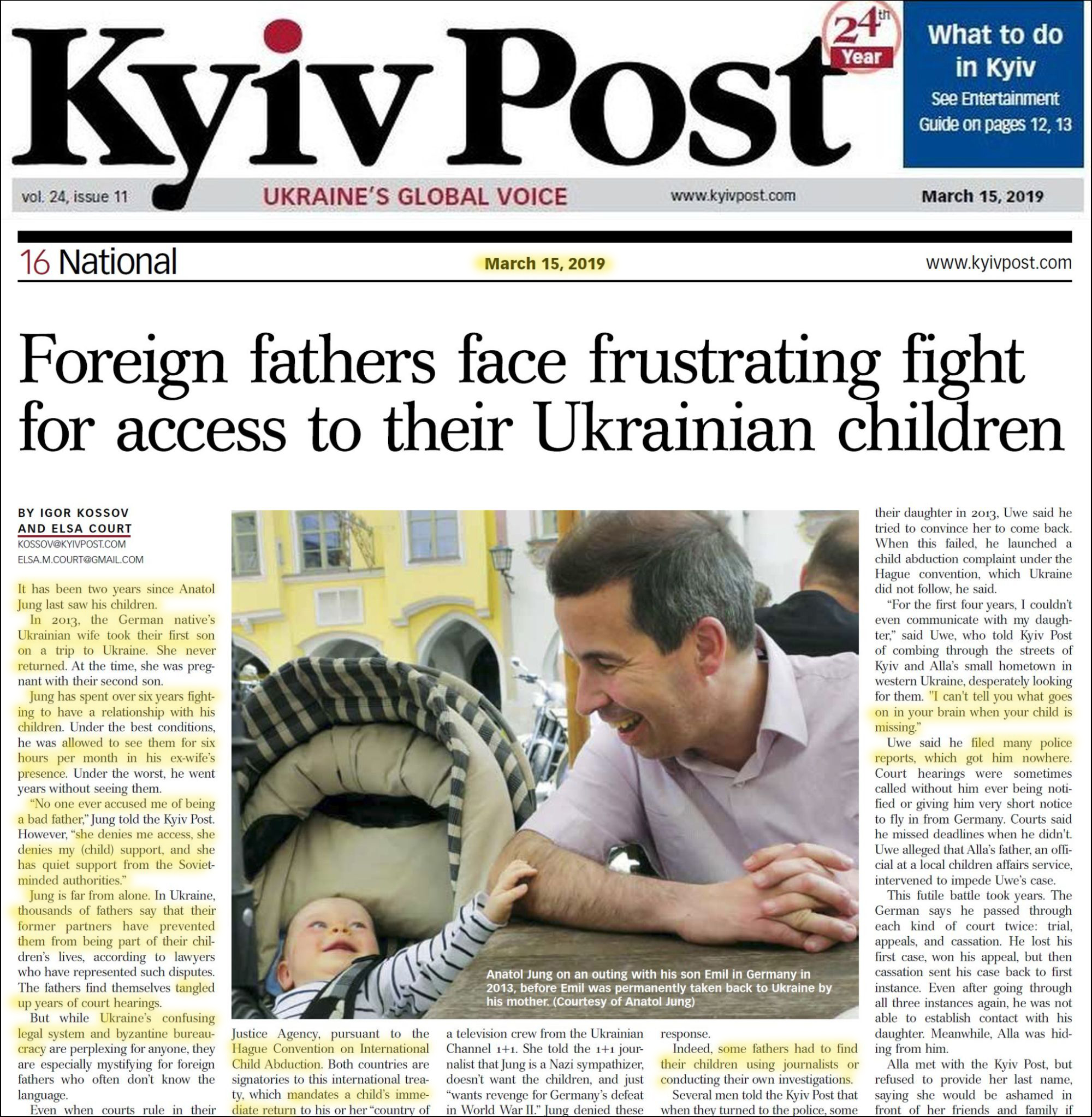 Jouralistische Breisteite gegen ukrainische Kindesentf&uuml;hrungspolitik